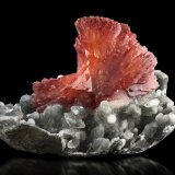 Heulandita-Ca en Cuarzo (variedad calcedonia)
12.5 x 9 x 9 cm / cristal principal: 8 cm
(Autor: Museo MIM)