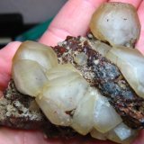 Calcita, pirita, cuarzo, siderita
Cristal mayor 3 cm
(Autor: mmarte)