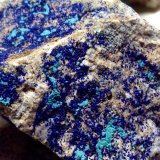 Azurita con Theisita
10 x 8 cm.
(Autor: Obsi)