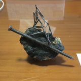 Magnetita
Cuestas de Las Lajas, Las Lajas, Sierra Minera de Cartagena-La Unión, La Unión, Comarca Campo de Cartagena, Región de Murcia (Murcia), España
6 x 4.5 cm
(Autor: Matias Raja)