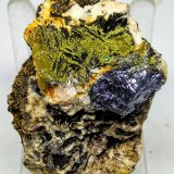Mimetita, Galena, Barita, Malaquita
4x6,5cm
(Autor: Adri Rodríguez)