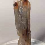 Cuarzo (variedad prasio, variedad cetro), Goethita pseudomórfica de Pirita
55 x 18 mm
(Autor: Sante Celiberti)
