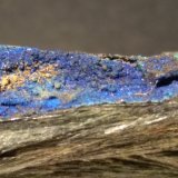 Azurita sobre Hedenbergita.
64 x 29 mm
(Autor: Sante Celiberti)