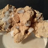 Dolomita (pseudomórfica de calcita), Ortoclasa (variedad adularia)
59 x 38 mm
(Autor: Sante Celiberti)