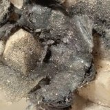 Calcita (variedad manganocalcita), Berthierita
53 x 40 mm
(Autor: Sante Celiberti)