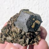 Galena, Pirita, Dolomita
4,4 x 3,5 cm.
(Autor: carles)