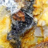 Meneghinita, Boulangerita
200 x 100 mm
(Autor: Sante Celiberti)