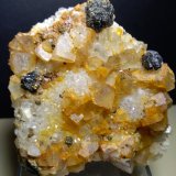 Fluorita, Esfalerita, Cuarzo
86 x 66 mm
(Autor: Sante Celiberti)
