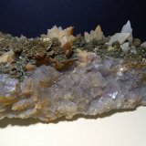 Fluorita, Marcasita, Calcita
190 x 110 mm
(Autor: Sante Celiberti)