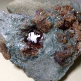 Grossularia (variedad hessonita), Clinocloro
73 x 59 mm
(Autor: Sante Celiberti)