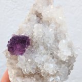 Fluorita, Calcita
8,6 x 6,2 cm.
(Autor: carles)