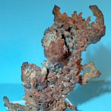 Cobre
Minas de Herrerías, corta Santa Bárbara, Puebla de Guzmán, Comarca El Andévalo, Huelva, Andalucía, España
6 x 3 cm.
(Autor: Felipe Abolafia)