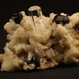Berilo (variedad aguamarina) y Turmalina (Grupo)
5.3 x 3.3 x 3.5 centimetros
(Autor: Ricardo Melendez)