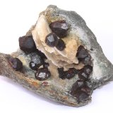 Almandino, Arfvedsonita, Cuarzo, Calcita
14 x 12 x 10 cm.
(Autor: Ivan Blanco (PDM))