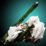 Turmalina, albita, lepidolita
16x14cm, cristal de 14cm
(Autor: Raul Vancouver)