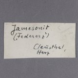 _Etiqueta Jamesonita.
(Autor: J. G. Alcolea)