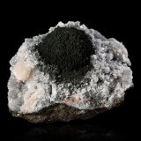 Julgoldita (Subgrupo)  sobre Estilbita-Ca y Cuarzo (variedad calcedonia)
8 x 6.5 x 5.5 cm
(Autor: Museo MIM)