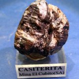 Casiterita
Tamaño soporte 2,5 x 2,5 cm.
(Autor: Calita)
