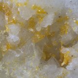 Wulfenita.
Campo de visión de 1 mm.
(Autor: Antonio Carmona)