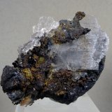 Yeso, Celestina, Siderita y Goethita
Medida: 6,4 x 5,0 x 2,4 cms
(Autor: Joan Martinez Bruguera)
