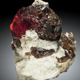 Esfalerita, Dolomita
17.5 x 13cm, cristal de 12cm de dimensión mayor
(Autor: Raul Vancouver)