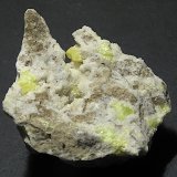 Azufre, calcita
6 x 5,3 x 2,5 cm
(Autor: Frederic Varela)