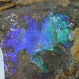 Ópalo (variedad boulder opal)
encuadre 25x25 mm
(Autor: Ramon A  Lopez Garcia)