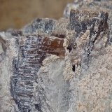 Lepidolita, Albita (variedad cleavelandita)
Ancho de imagen 3 cm
(Autor: María Jesús M.)