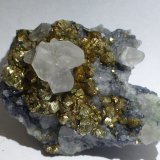 Calcita, Galena y Pirita.
3x2,5cm aprox.
(Autor: heat00)
