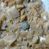 Dolomita y Pirita
Encuadre 3x2cm aprox.
(Autor: heat00)