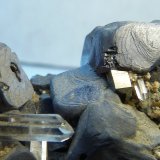 Esfalerita (variedad marmatita), Galena, Cuarzo y Pirita
4,5 x 3 x 2,5 cm.
(Autor: Felipe Abolafia)