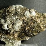 Prehnita, Actinolita y Fluorapatito
14 x 8 x 2 cm.
(Autor: Felipe Abolafia)