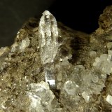 Moscovita (Grupo Mica), Cuarzo y Fluorapatito
9 x 4 x 6 cm.
(Autor: Felipe Abolafia)