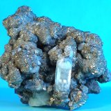 Pirita, Calcita, Calcopirita y Galena
6 x 5 x 4 cm.
(Autor: Felipe Abolafia)