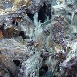 Pirita, Ferro-actinolita, Actinolita, Anfíbol (variedad uralita), Magnetita, Cuarzo
6 x 6 cm.
(Autor: javier ruiz martin)