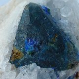 Tetraedrita y Azurita en Cuarzo
0,8 cm. la arista del teraedro.
(Autor: javier ruiz martin)