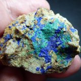 Azurita, Cornwallita
6 x 6 cm.
(Autor: javier ruiz martin)