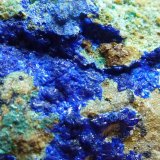 Azurita, Cornwallita
6 x 6 cm.
(Autor: javier ruiz martin)