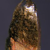 Epidota sobre Cuarzo (variedad ahumado)
(Autor: Carlos J. Rodríguez)