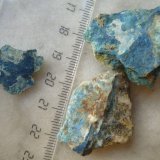 Azurita
3'5 cm. las piezas mayores (medidas aproximadas)
(Autor: María Jesús M.)