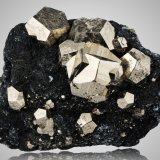 Pirita con Hematites
25 x 13 x 17.5 cm / Cristal principal: 7.5 cm
(Autor: Museo MIM)