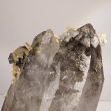 cuarzo, turmalina, fluorapatito, siderita
Agujas de turmalina de hasta 1cm
(Autor: Raul Vancouver)