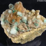 Rosasita, yeso y dolomita
8 x 5 x 7 cm.
(Autor: Frederic Varela)