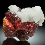Esfalerita, Calcita
7x6cm, cristales de calcita de 3cm
(Autor: Raul Vancouver)