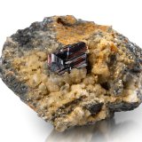 Rutilo
8 x 6.5 x 5 cm / cristal principal: 2.1 cm
(Autor: Museo MIM)