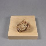 Samarskita-(Y)
(B) 3,4 x 2,5 x 1,7 cm.  25,59 g.
(Autor: J. G. Alcolea)
