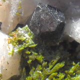 Magnetita, Epidota y Cuarzo
Cristal de Magnetita de 5 mm.
(Autor: Laureano)