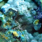 Strashimirita y azurita
Campo de visión de 2 mm.
(Autor: Antonio Carmona)