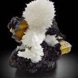 Strontianita, Fluorita, Esfalerita
12.5 x 10 x 8.5 cm
(Autor: Museo MIM)