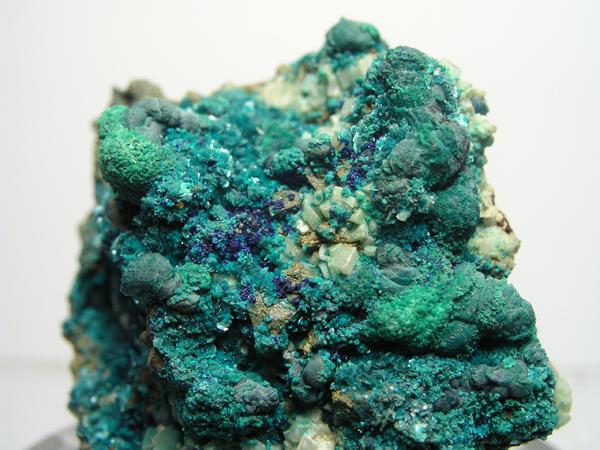 Tirolita, Conicalcita
Pieza de 7x6 cm., bolas de hasta 8 mm.
(Autor: Adrian Pesudo)